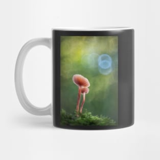 Mushrooms in soft focus Mug